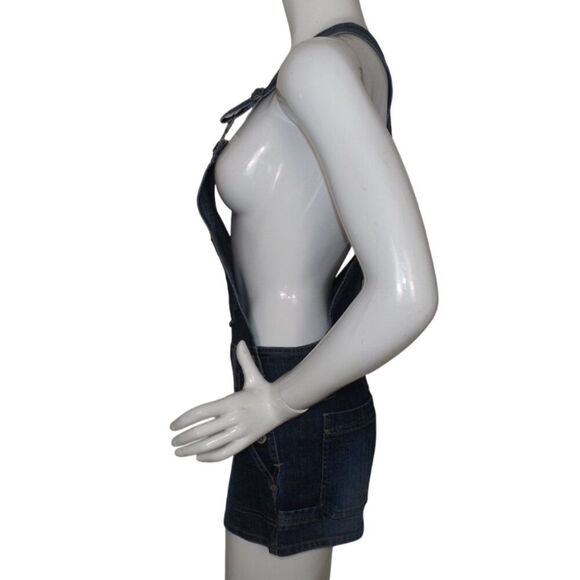 Steve Hardy SQUEEZE Short-alls/Shorts, 7/8, Bib front, Pockets, Dark Blue wash - Picture 8 of 11